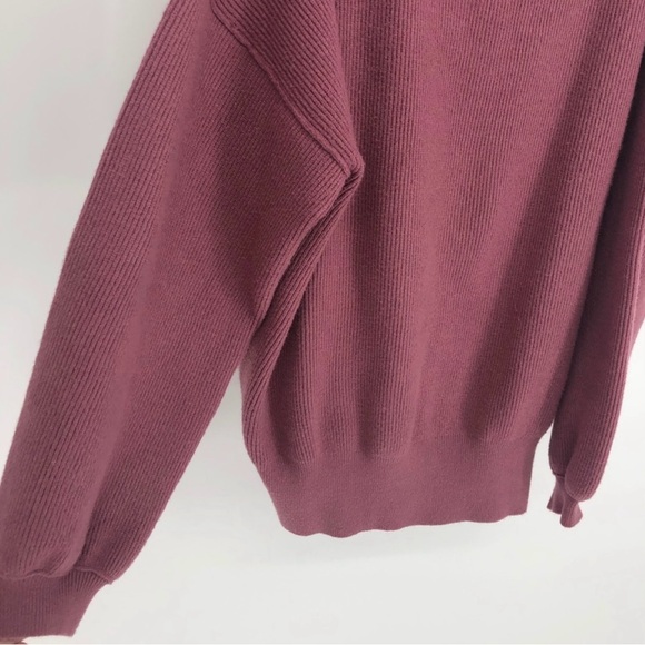 FREE PEOPLE MAUVE SHADOW OVERSIZED SWEATER LARGE - Picture 6 of 10